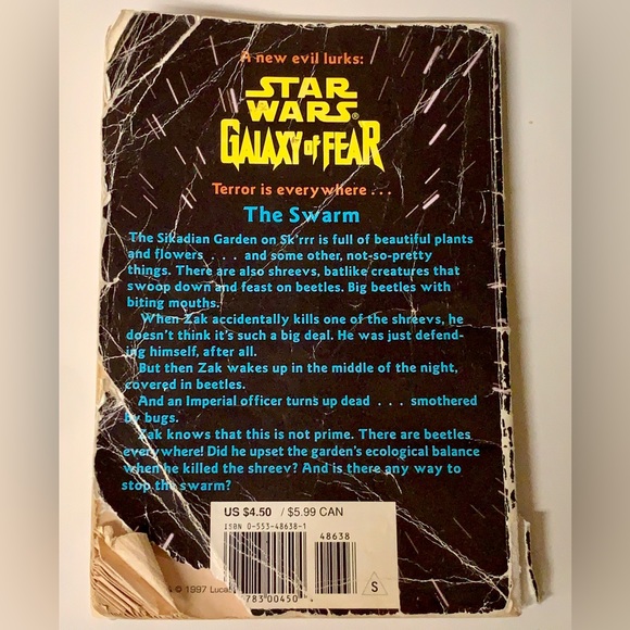 STAR WARS Galaxy of Fear THE SWARM by John Whitman Paperback Book - Picture 7 of 9